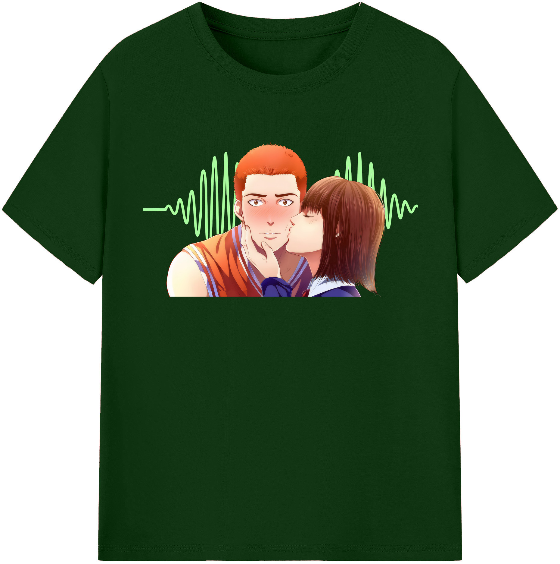 SLAM DUNK／スラムダンク 綿100％半袖Tシャツ（フロントプリント）